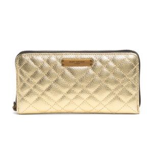 Kurt Geiger Metallic Gold Quilted Wallet